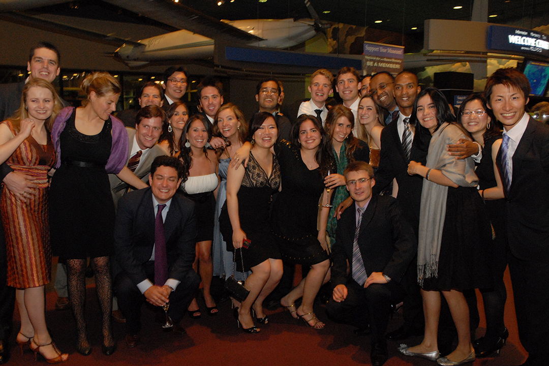 Group photo with students